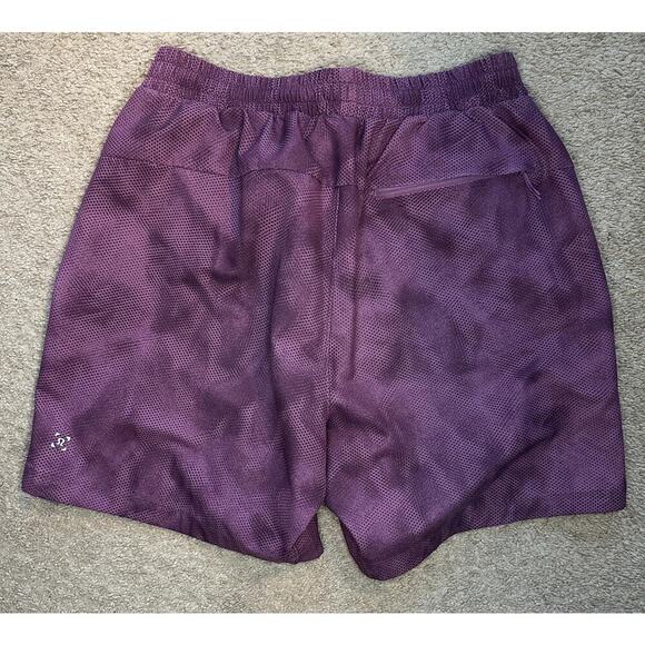 Lululemon Channel Cross Swim Short 7" Shadow Mesh Vintage Plum Multi Mens Size M - Picture 6 of 7